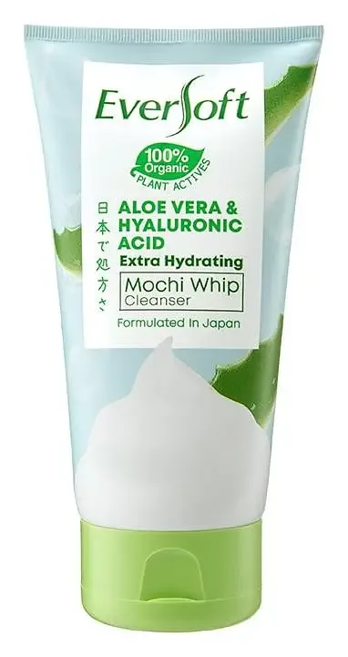 Eversoft Aloe Vera & Hyaluronic Acid Extra Hydrating Mochi Whip Cleanser