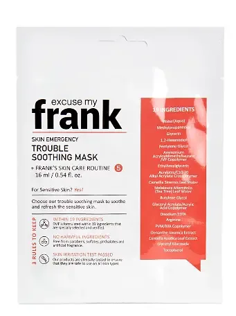 excuse my frank Skin Emergency Trouble Soothing Mask