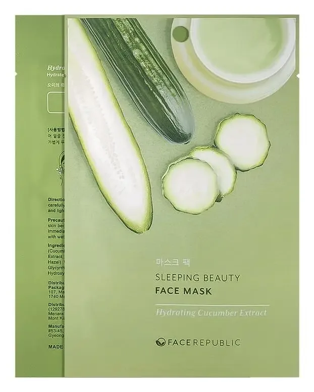 Face Republic Sleeping Beauty Face Mask Hydrating Cucumber Extract