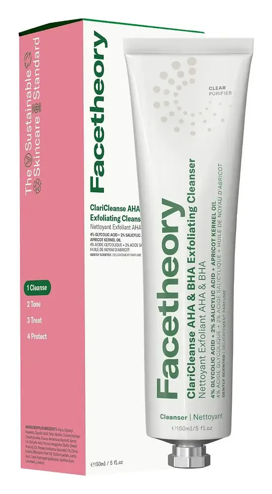 Facetheory Claricleanse AHA & BHA Exfoliating Cleanser