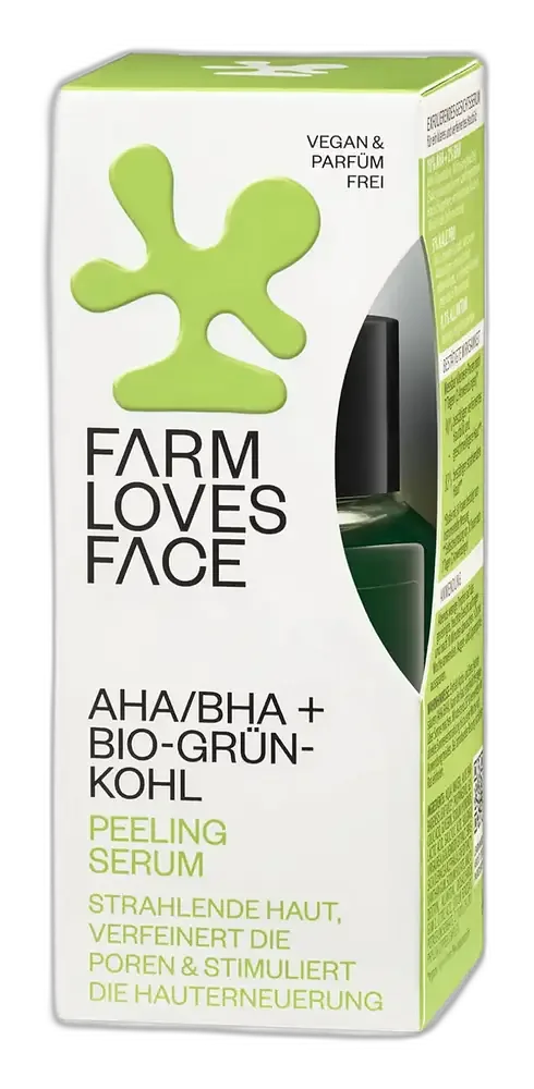 Farm Loves Face AHA/BHA + Bio-Grünkohl Peeling Serum
