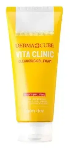 Farm Stay Derma Cube Vita Clinic Cleansing Gel Foam
