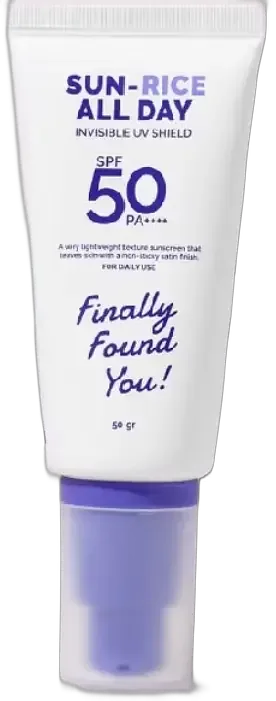 Finally Found You! Sun Rice All Day Invisible UV Fluid SPF 50