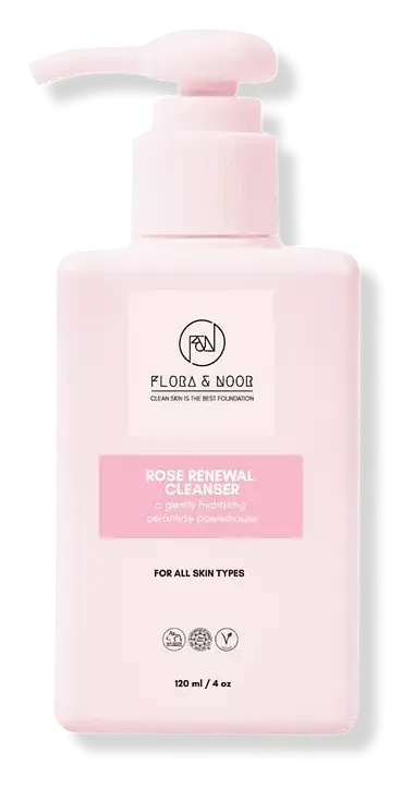 Flora & Noor Rose Renewal Tri-Peptide and Ceramide Cleanser