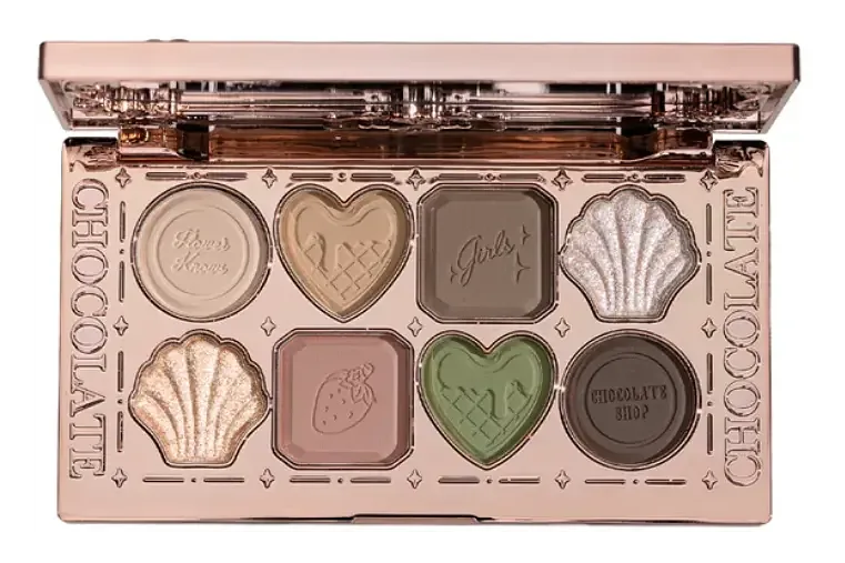 Flower Knows Chocolate Wonder-Shop Eight-Color Eyeshadow Palette