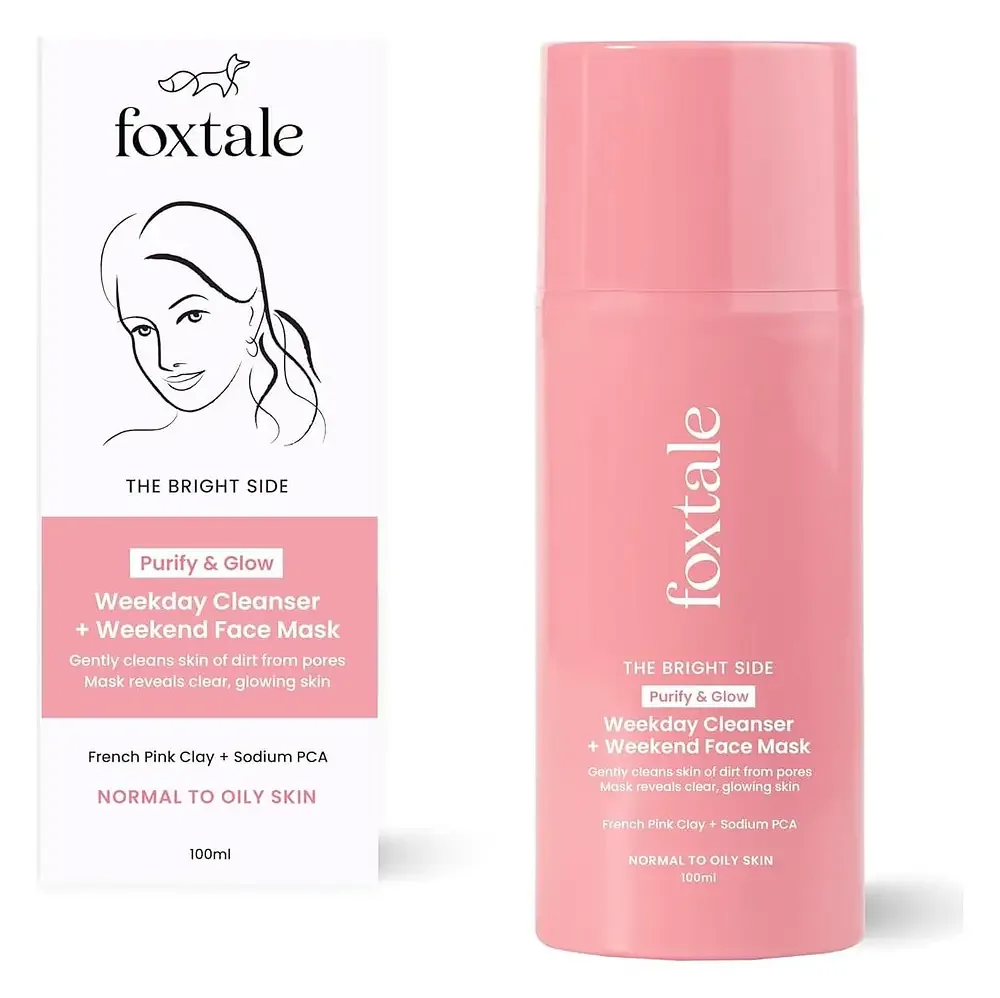 Foxtale Purify & Glow Cleanser + Mask