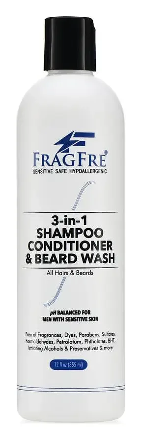 Fragfre 3-In-1 Shampoo Conditioner & Beard Wash