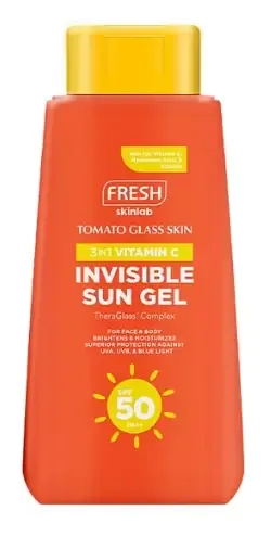 Fresh Skinlab Tomato Glass Skin 3 In 1 Vitamin C Invisible Sun Gel SPF 50