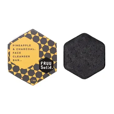 Fruu Pineapple & Charcoal Face Cleanser Bar