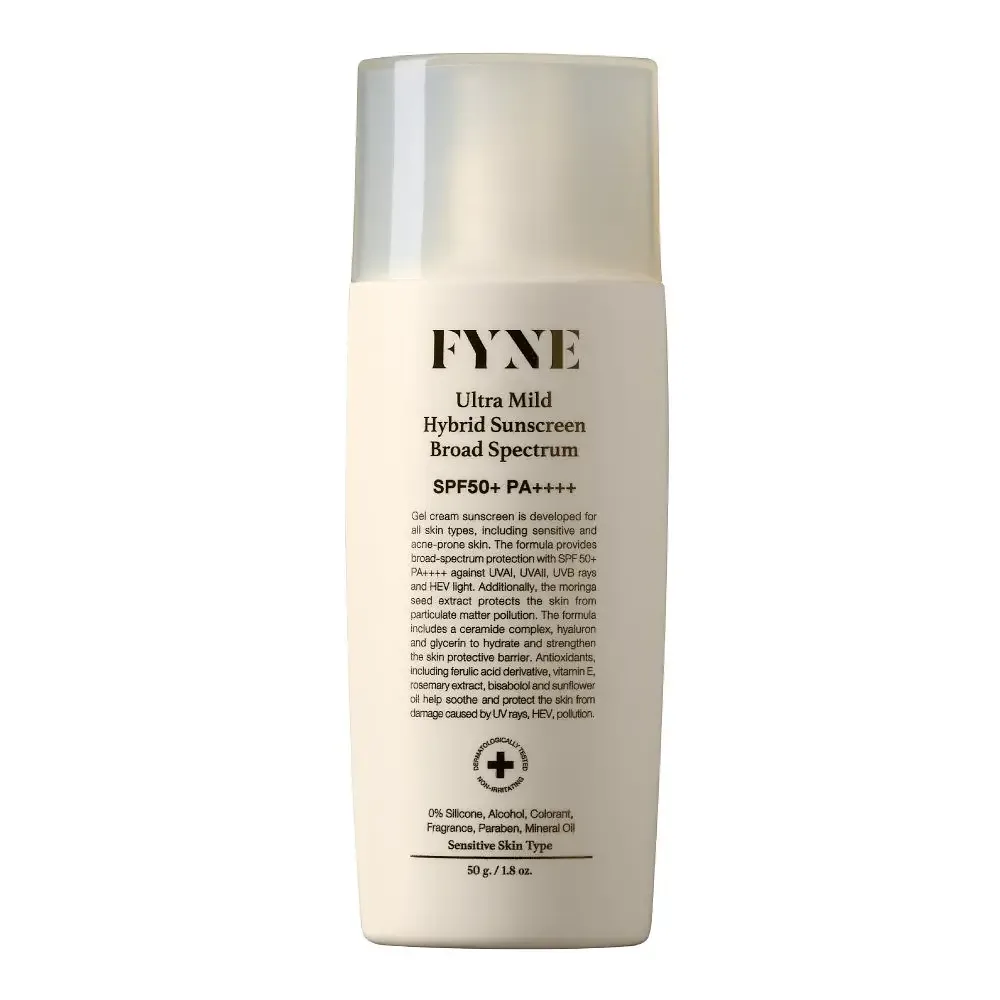 Fyne Ultra Mild Hybrid Sunscreen Broad Spectrum SPF 50+