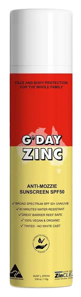 G'Day Zinc Anti-Mozzie Sunscreen SPF 50
