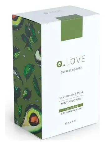 G.LOVE Night Face Mask Mint Avocado