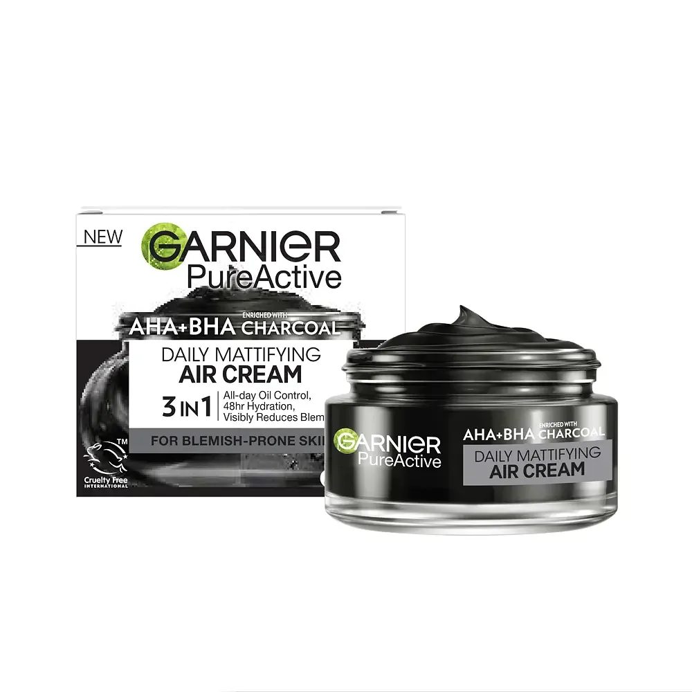 Garnier AHA+BHA Charcoal Daily Mattifying Air Cream​