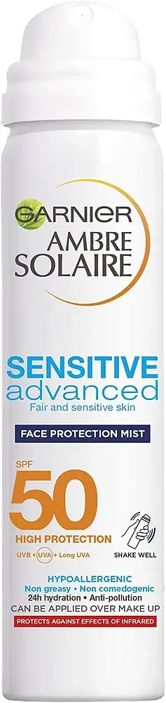 Garnier Ambre Solare Sensitive Advanced Face Protection Mist SPF50