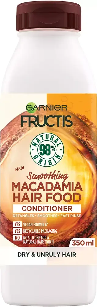 Garnier Fructis Smoothing Conditioner Macadamia Hair Food
