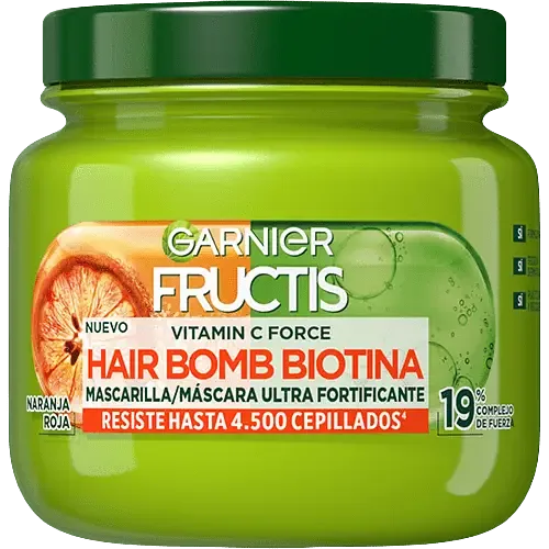 Garnier Fructis Vitamin C Force Hair Bomb Biotina Mascarilla