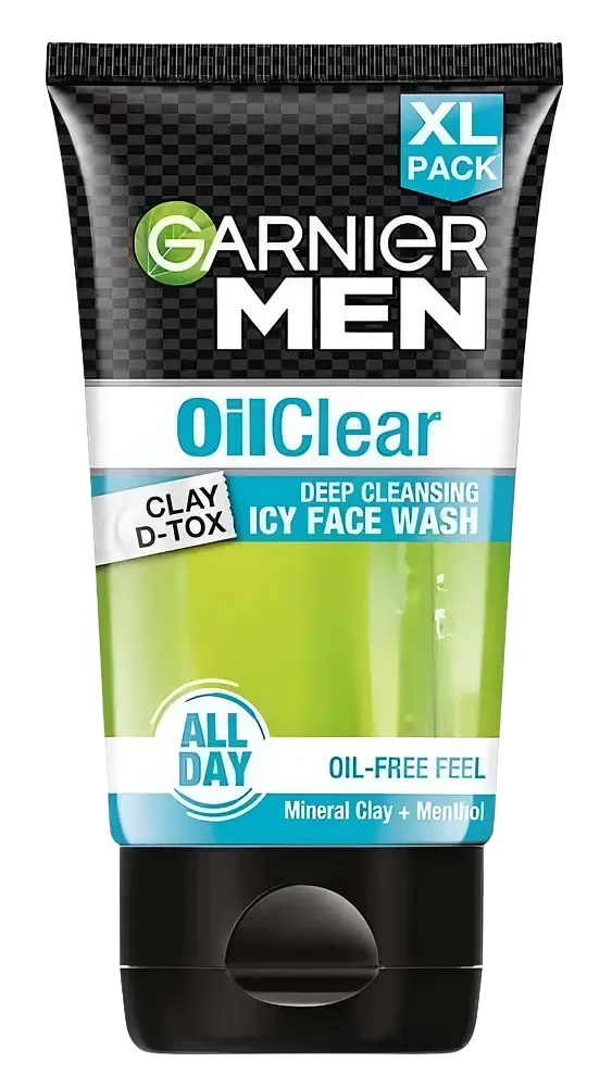 Garnier Oil Clear Clay D-Tox Icy Face Wash