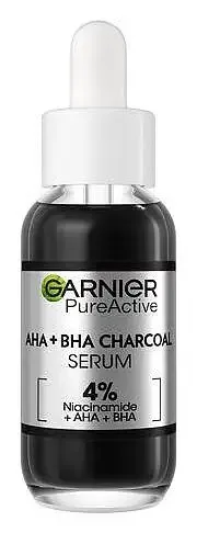 Garnier Pure Active AHA + BHA Charcoal Serum