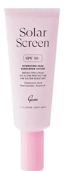 Gem Solar Screen Hydrating Face Sunscreen Lotion SPF 50+