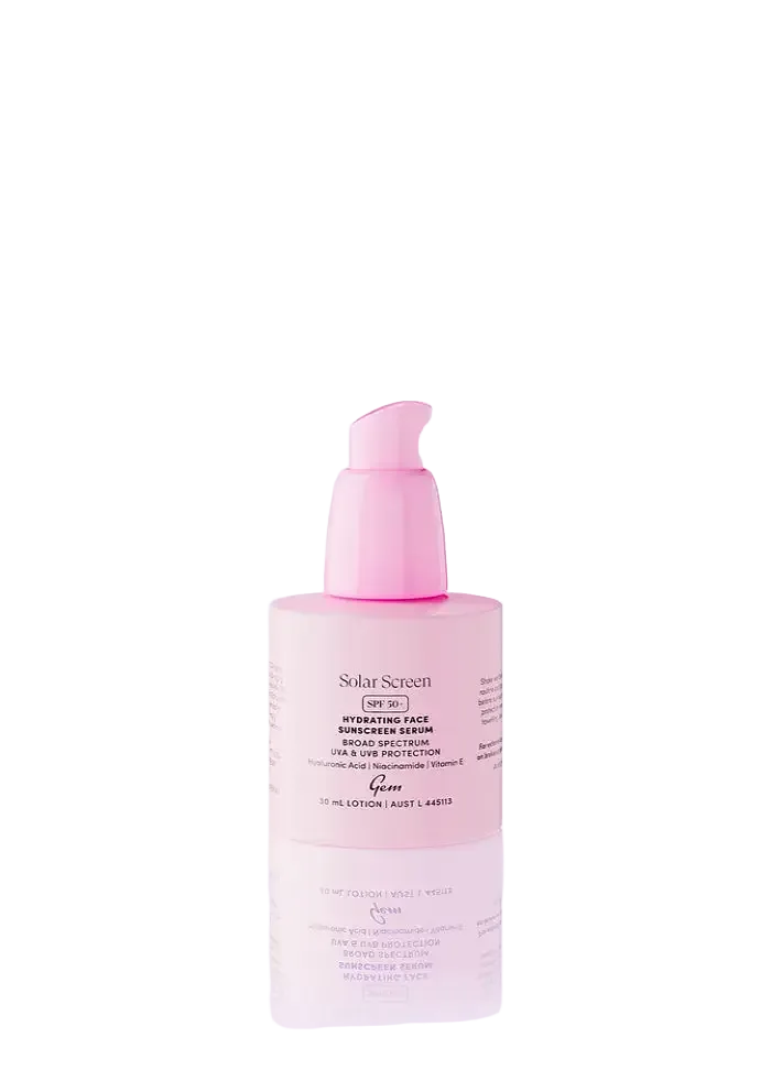 Gem Solar Screen Hydrating Face Sunscreen Serum SPF 50+
