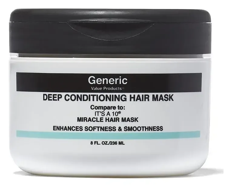 Generic Value Products Deep Conditioning Hair Mask Compare to It’s a 10 Miracle Hair Mask