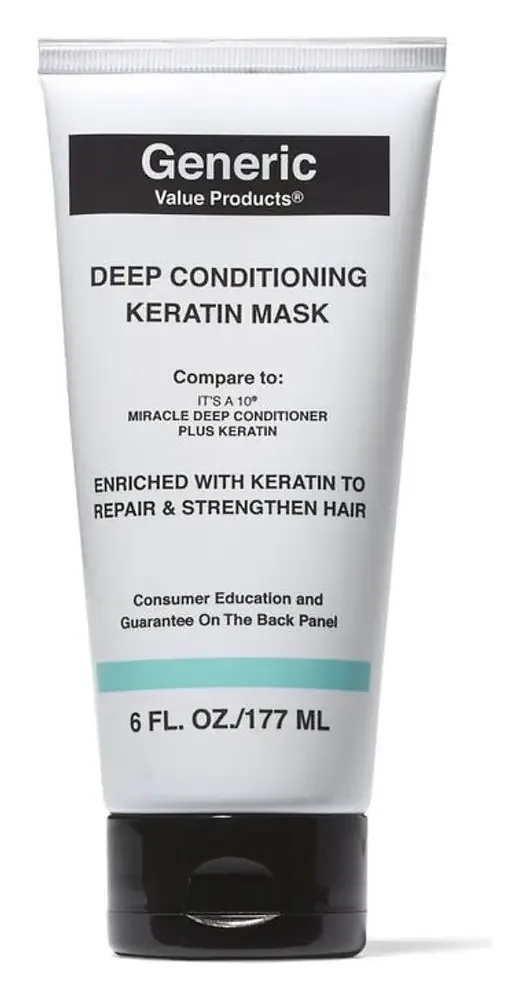 Generic Value Products Deep Conditioning Keratin Mask Compare To It's A 10 Miracle Deep Conditioner Plus Keratin