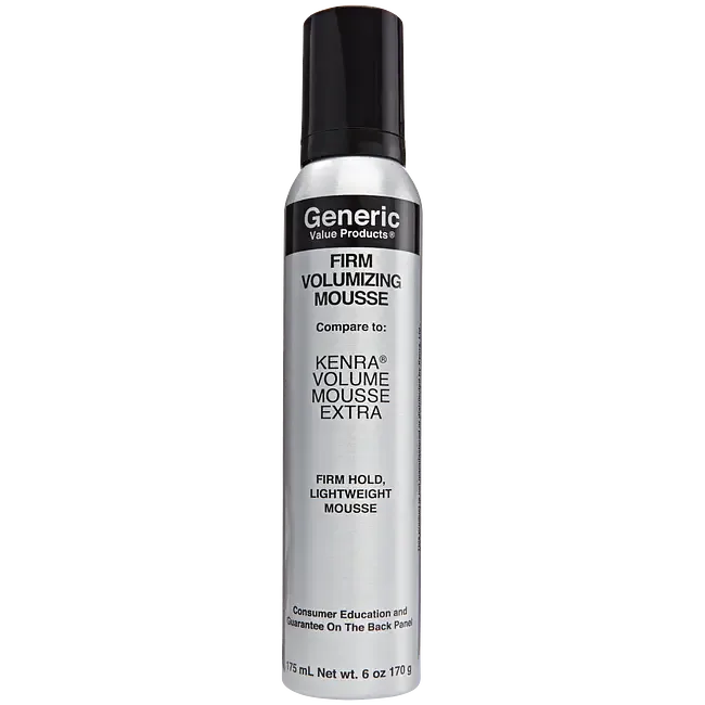 Generic Value Products Firm Volumizing Mousse Compare To Kenra Extra Volumizing Mousse Spray