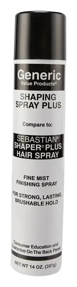 Generic Value Products Shaping Spray Plus Hair Spray Compare To Sebastian Shaper Plus Hair Spray