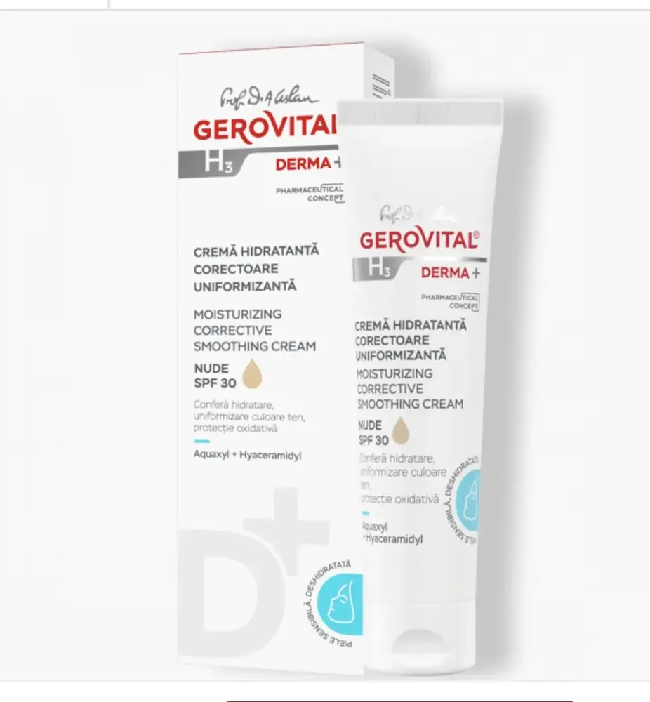 Gerovital H3 Derma+ Moisturizing Corrective Smoothing Cream SPF 30