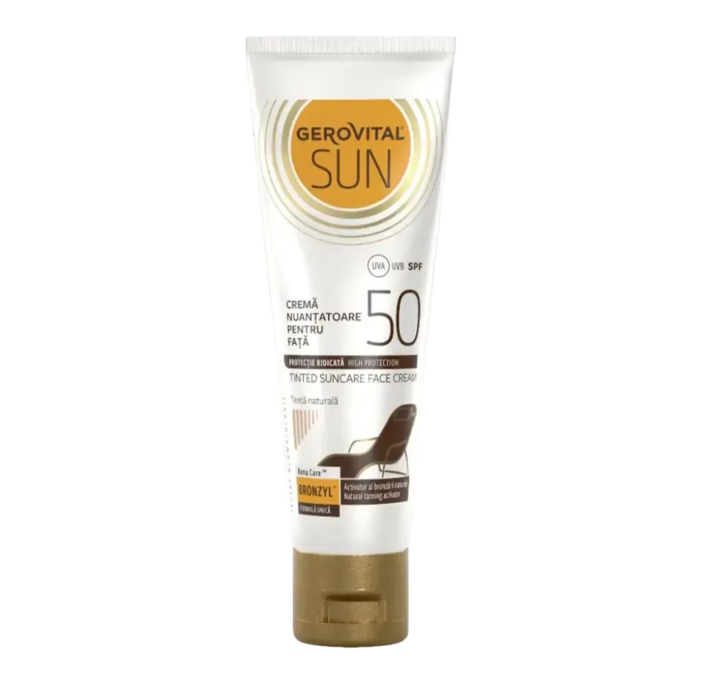 Gerovital Tinted Suncare Face Cream SPF 50