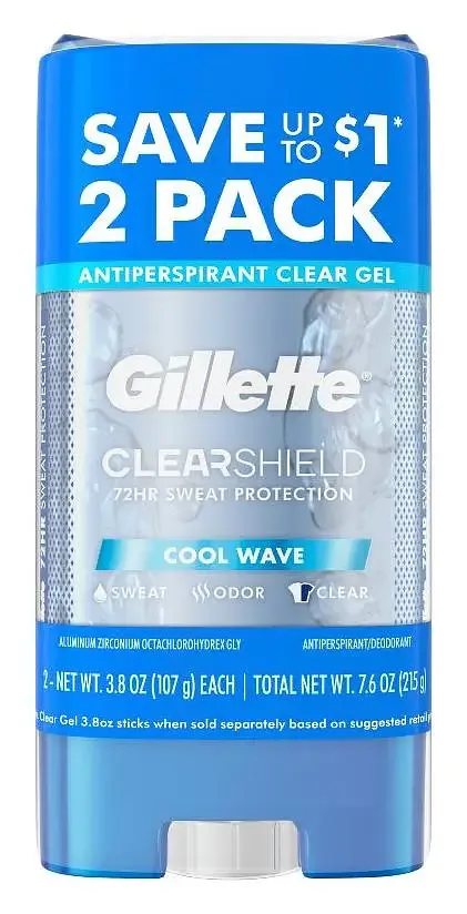 Gillette Clearshield Clear Gel Antiperspirant & Deodorant