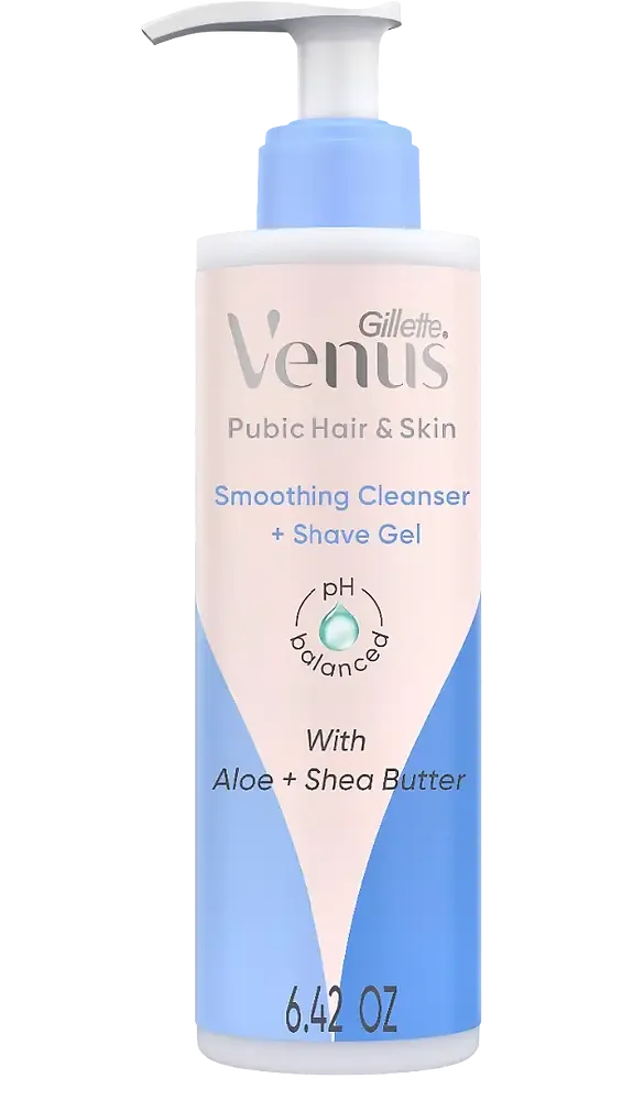 Gillette Venus Pubic Hair & Skin Smoothing Cleanser + Shave Gel