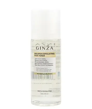 Ginza AHA+PHA Exfoliating Face Toner