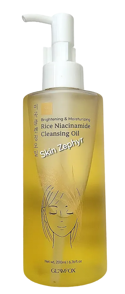 GLAMFOX Rice Niacinamide Cleansing Oil