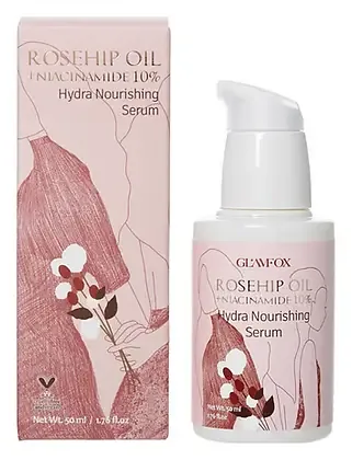 GLAMFOX Rosehip Oil + Niacinamide 10% Hydra Nourishing Serum