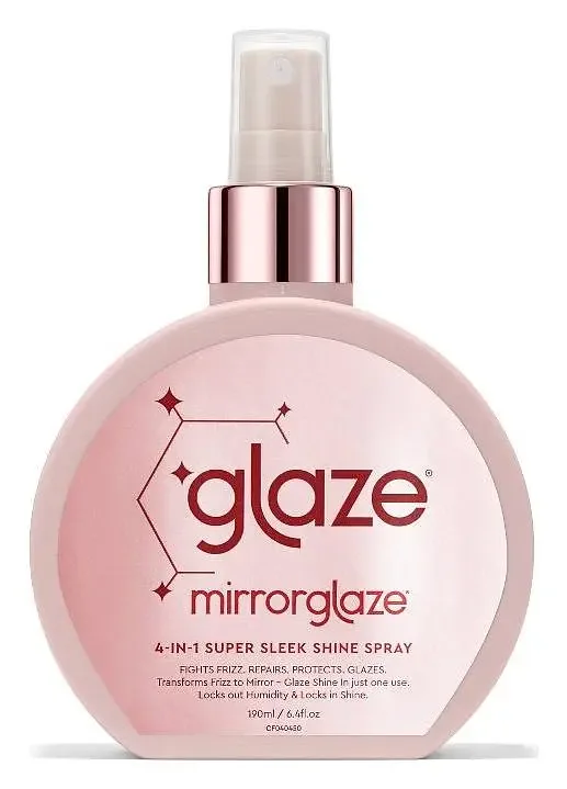Glaze MirrorGlaze 4-in-1 Super Sleek Anti-Frizz Shine Spray with Heat Protector