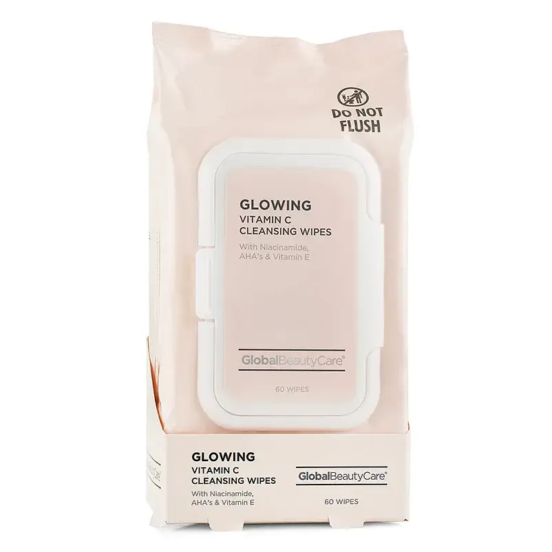 Global Beauty Care Glowing Vitamin C Cleansing Wipes