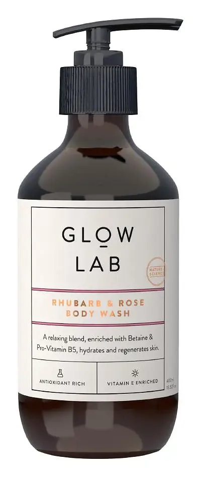 Glow Lab Rhubarb and Rose Body Wash