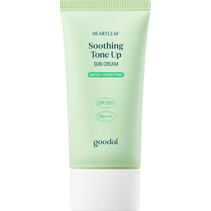 GOODAL Heartleaf Soothing Tone Up Green Correcting Sun Cream SPF 50+