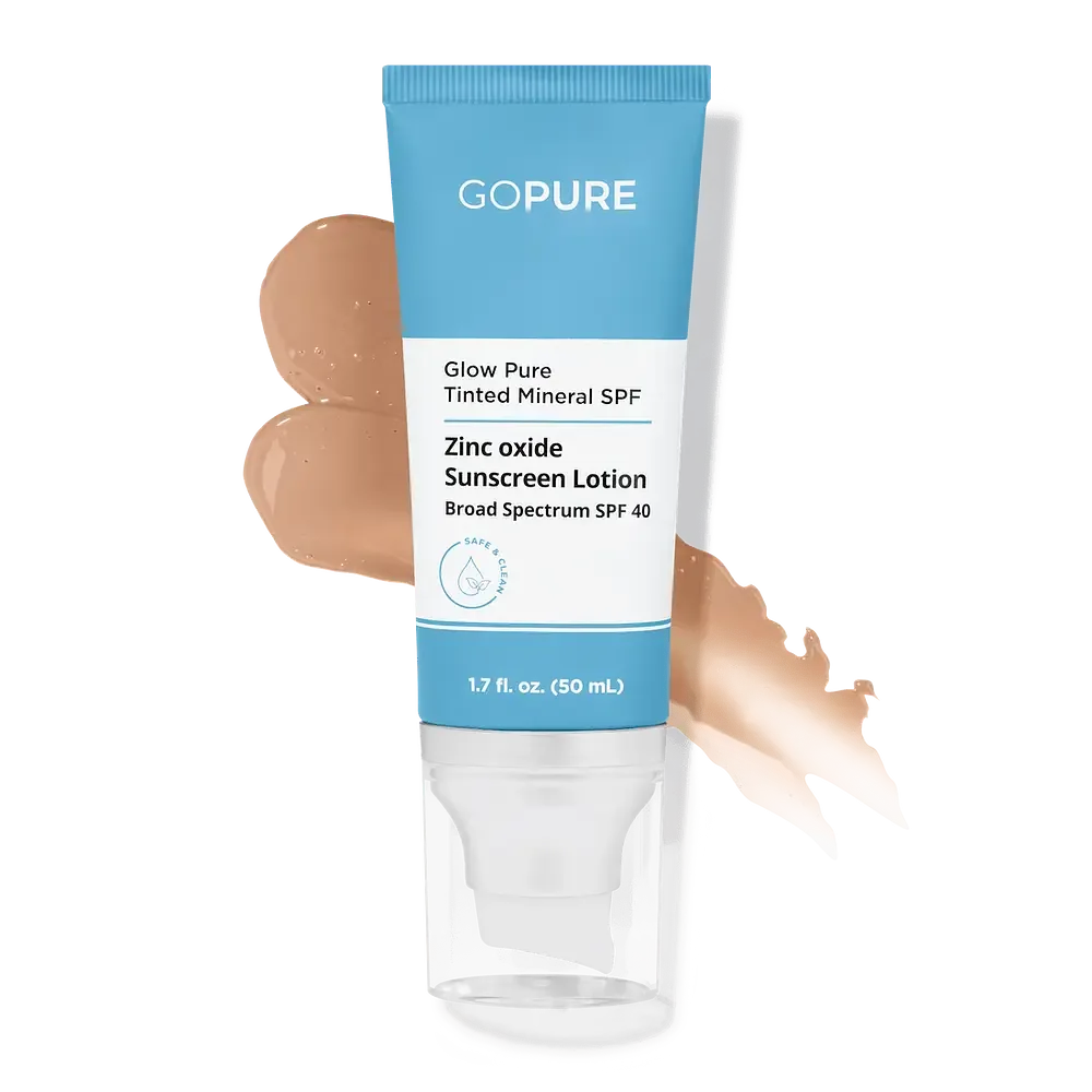 GoPure Glow Pure Tinted Mineral Sunscreen SPF 40