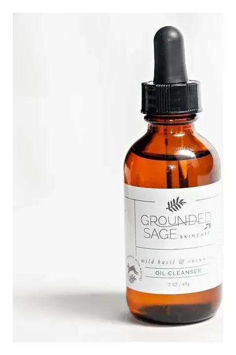 Grounded Sage Wild Basil and Cucumber Oil Cleanser