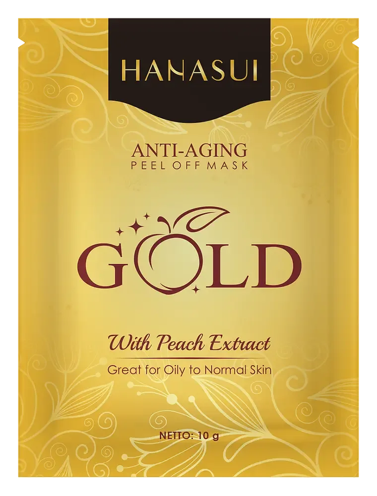 Hanasui Anti Aging Peel Off Mask Gold Sachet