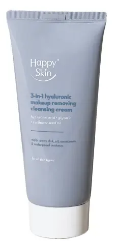 Happy Skin Cosmetics 3-In-1 Hyaluronic Makeup Removing Cleansing Cream