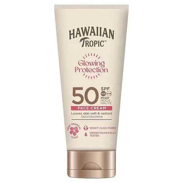 Hawaiian Tropic Glowing Protection Face Cream SPF 50