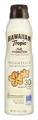 Hawaiian Tropic Silk Hydration Weightless Continuous Spray SPF 30
