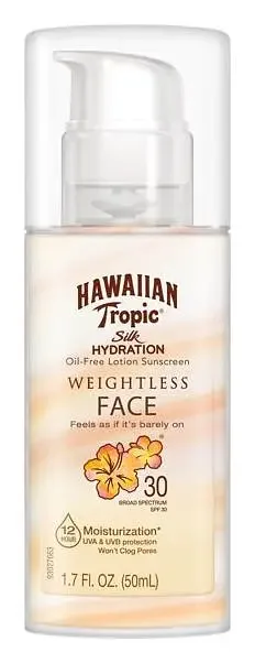 Hawaiian Tropic Silk Hydration Weightless Face Sunscreen - SPF 30