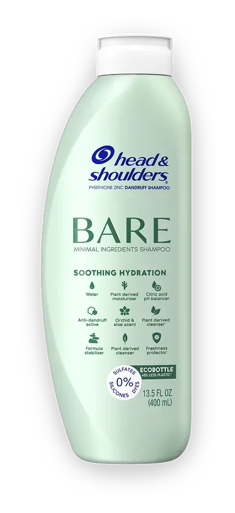 Head & Shoulders Bare Soothing Hydration Silicon-Free Dandruff Shampoo