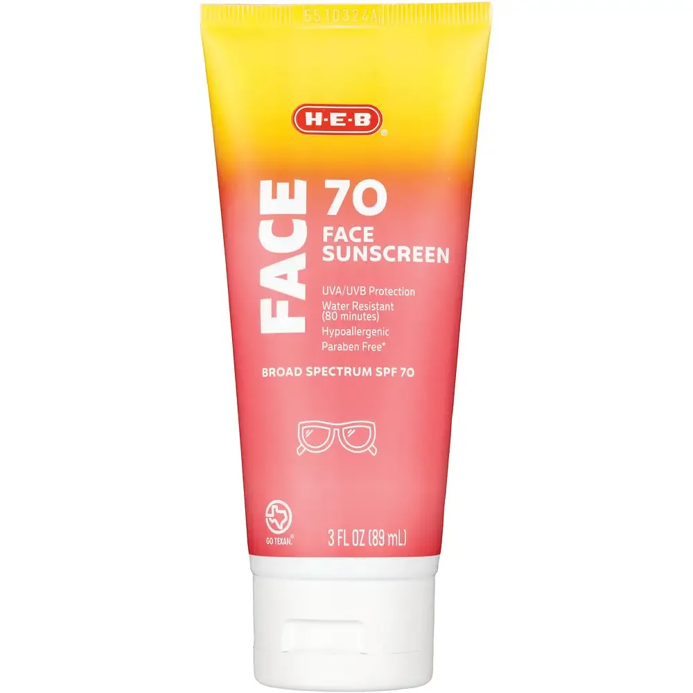 HEB Broad Spectrum Face Sunscreen SPF 70