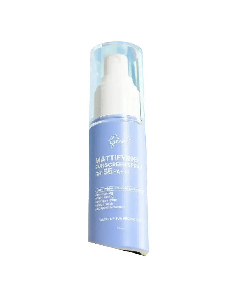 Hello Glow Mattifying Sunscreen Spray SPF 55