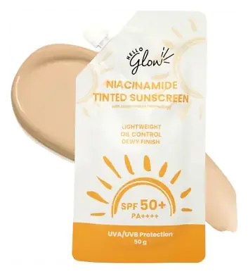 Hello Glow Niacinamide Tinted Sunscreen SPF 50+